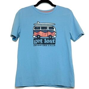 Boys Lt Blue Sonoma “Get Lost” Graphic T-shirt, Size XL